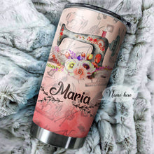 Load image into Gallery viewer, Mom Taught Sewing Skills Personalized Tumbler