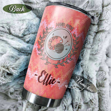 Load image into Gallery viewer, English Sarcasm And Knitting Personalized Tumbler
