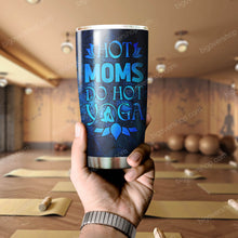 Load image into Gallery viewer, Hot Moms Do Hot Yoga Personalized Tumbler