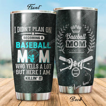 Load image into Gallery viewer, Becoming A Baseball Mom Personalized Tumbler