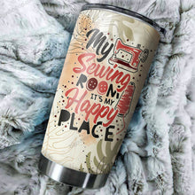 Load image into Gallery viewer, My Sewing Room It's My Happy Place Personalized Tumbler