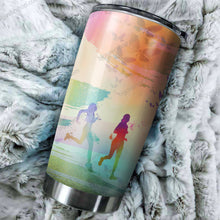 Load image into Gallery viewer, I Run Like A Girl Keep Up Tumbler