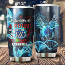 Load image into Gallery viewer, A Nurse Who Survived 2020 Corona Virus Pandemic Tumbler