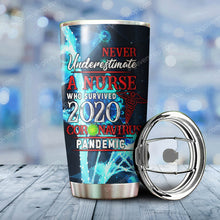 Load image into Gallery viewer, A Nurse Who Survived 2020 Corona Virus Pandemic Tumbler