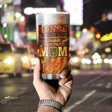 Load image into Gallery viewer, Now He Protects Me Proud Police Mom Tumbler