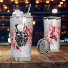 Load image into Gallery viewer, Game Over War Custom Glitter Custom Design Vacuum Insulated Tumbler