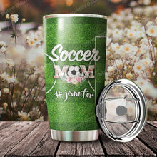 Load image into Gallery viewer, Soccer Mom Livin' That Mom Life Personalized Tumbler