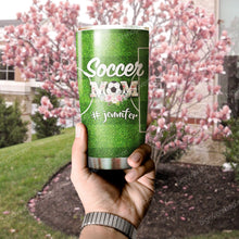 Load image into Gallery viewer, Soccer Mom Livin' That Mom Life Personalized Tumbler