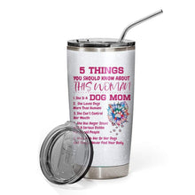 Load image into Gallery viewer, Dog Mom Glitter Custom Design Vacuum Insulated Tumbler