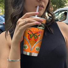 Load image into Gallery viewer, Hippie Sunflower Car Custom Name Design Vacuum Insulated Tumbler
