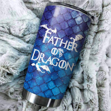 Load image into Gallery viewer, GOT Father Of Dragons Glitter Custom Design Vacuum Insulated Tumbler