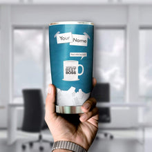 Load image into Gallery viewer, The Office World's Best Boss Custom Name Design Vacuum Insulated Tumbler
