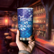 Load image into Gallery viewer, GOT Father Of Dragons Glitter Custom Design Vacuum Insulated Tumbler