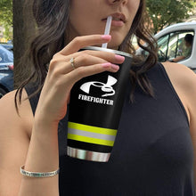 Load image into Gallery viewer, Firefighter Custom Name Design Vacuum Insulated Tumbler
