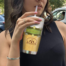 Load image into Gallery viewer, Wizard's Only Butterbeer Glitter Custom Design Vacuum Insulated Tumbler