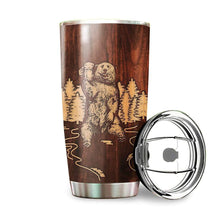 Load image into Gallery viewer, Wolf Soul Into The Forest I Go Custom Name Design Vacuum Insulated Tumbler
