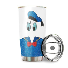 Load image into Gallery viewer, Donald Glitter Custom Design Vacuum Insulated Tumbler