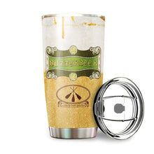 Load image into Gallery viewer, Wizard's Only Butterbeer Glitter Custom Design Vacuum Insulated Tumbler