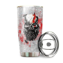 Load image into Gallery viewer, Game Over War Custom Glitter Custom Design Vacuum Insulated Tumbler