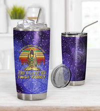 Load image into Gallery viewer, Hippie Yoga I Am Mostly Peace Love And Light Custom Design Vacuum Insulated Tumbler