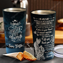 Load image into Gallery viewer, To My Dad - Galaxy Heart Dad - Personalized Tumbler