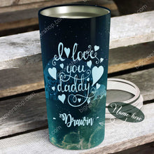 Load image into Gallery viewer, To My Dad - Heart Galaxy - Personalized Tumbler
