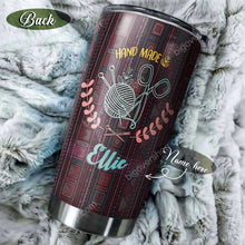 Load image into Gallery viewer, Knitting Is My Lucky Word Personalized Tumbler