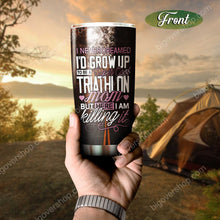 Load image into Gallery viewer, I'D Grow Up To Be A Super Cool Traithlon Mom Personalized Tumbler