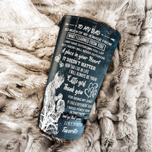 Load image into Gallery viewer, To My Dad - Galaxy Heart Dad - Personalized Tumbler