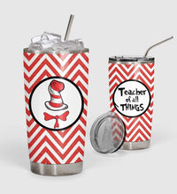 Load image into Gallery viewer, Teacher Of All Things Custom Design Vacuum Insulated Tumbler