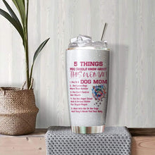 Load image into Gallery viewer, Dog Mom Glitter Custom Design Vacuum Insulated Tumbler